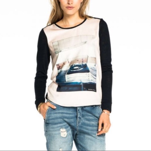 Scotch & Soda Tops - Maison Scotch Scotch & Soda Photo Print Top